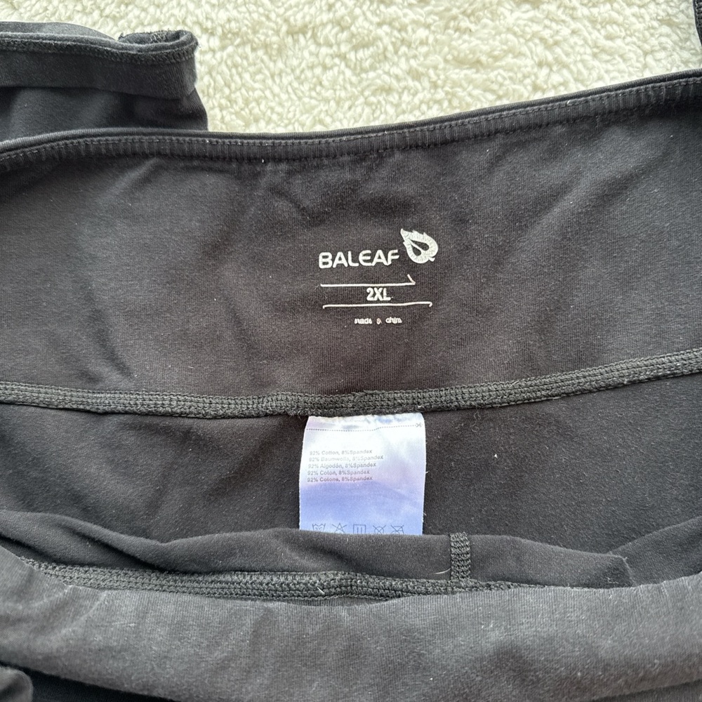 Baleaf Black Yoga Leggings - Picture 3 of 5